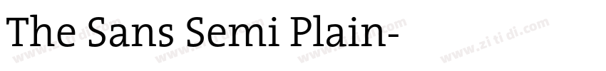 The Sans Semi Plain字体转换